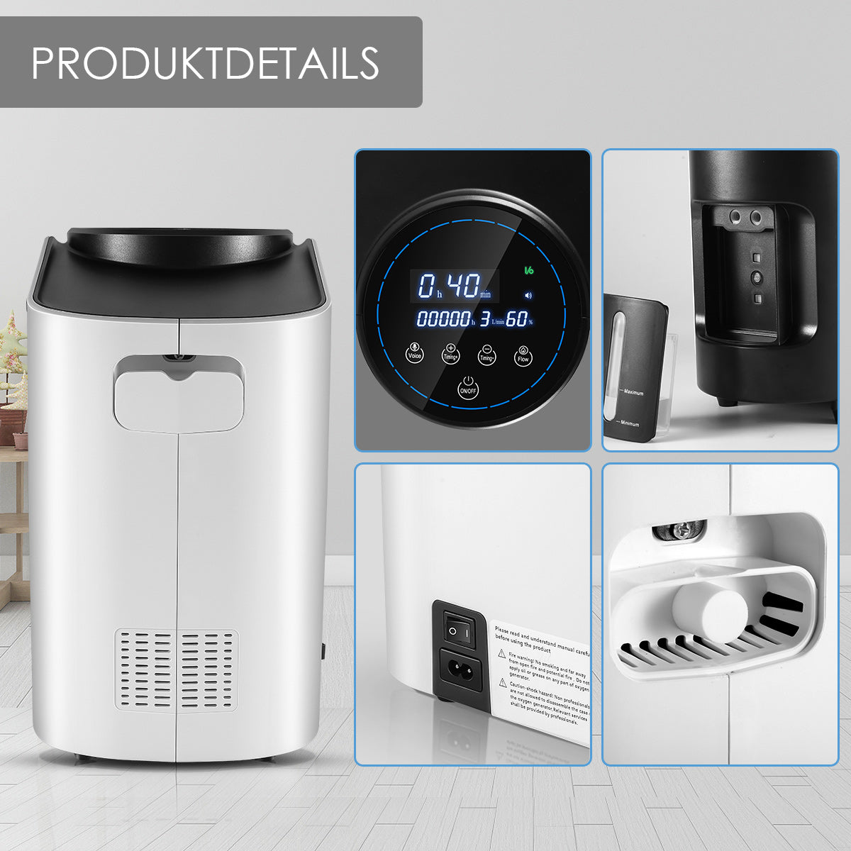 VARON VH-1 Heim-Sauerstoffkonzentrator Zubehör