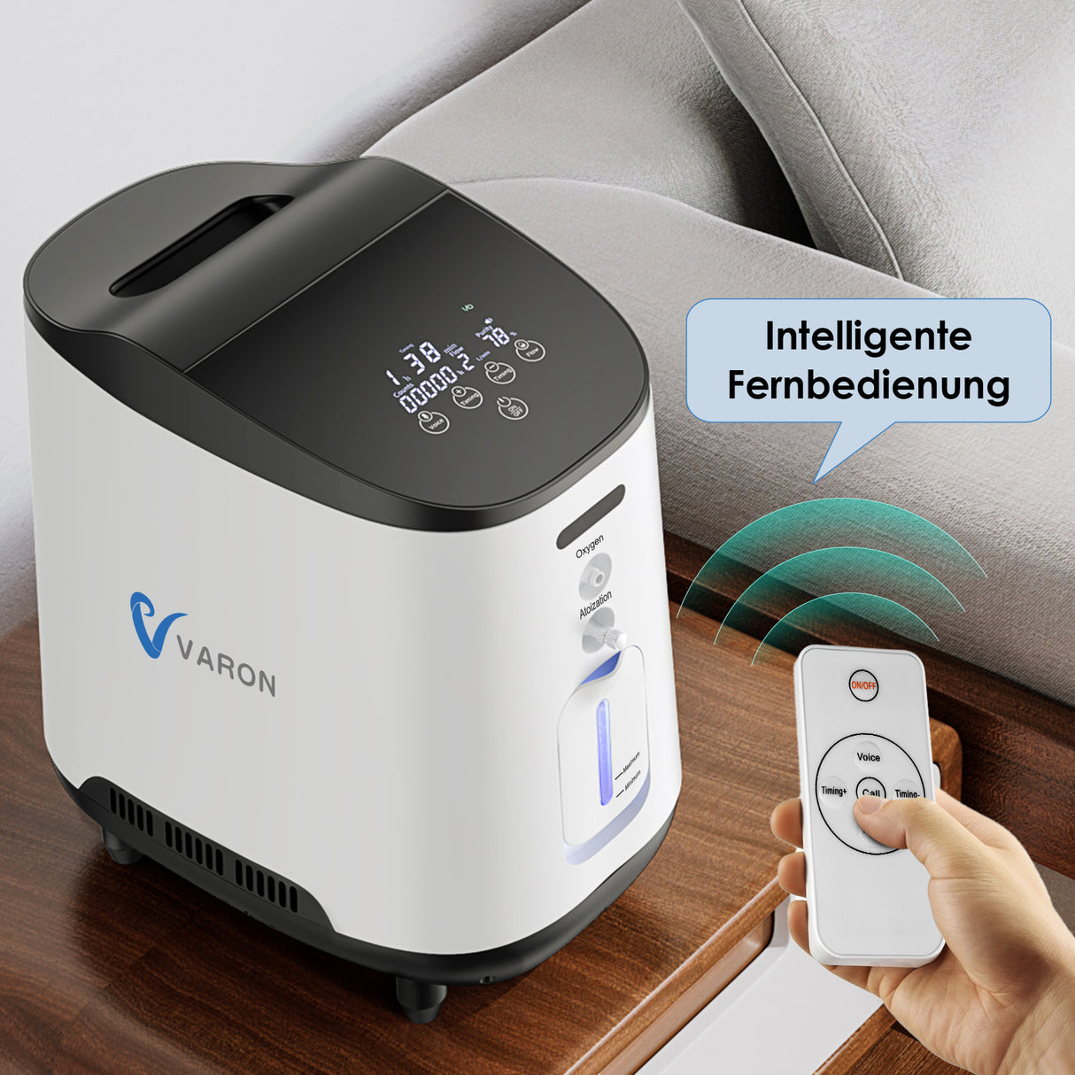 VARON VH-2 kontinuierlicher Sauerstoffkonzentrator für zu Hause, leise und zuverlässig