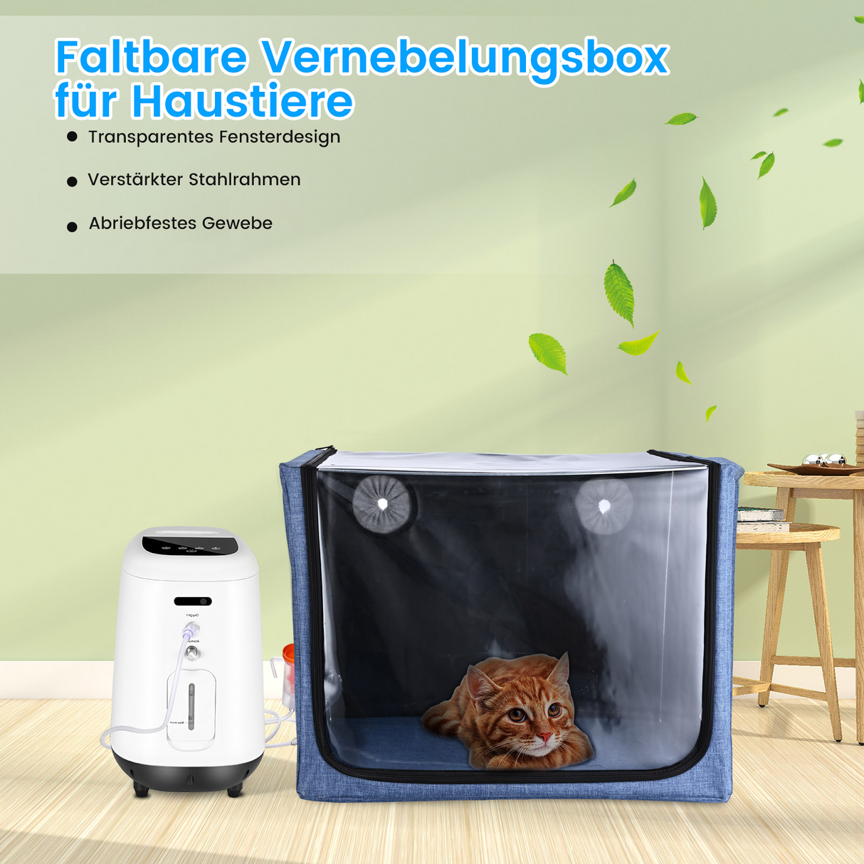 100L Sauerstoffkammer für Haustiere – Komfortabler Raum für Sauerstoff- & Aerosoltherapie VARON
