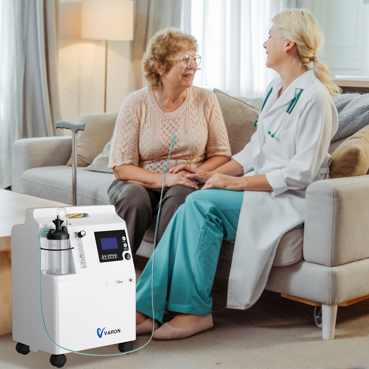 5L Sauerstoffkonzentrator medizinischer Qualität FDA Zulassung 0.5-5L/min at 93% O2 Purity Serene 5L VARON