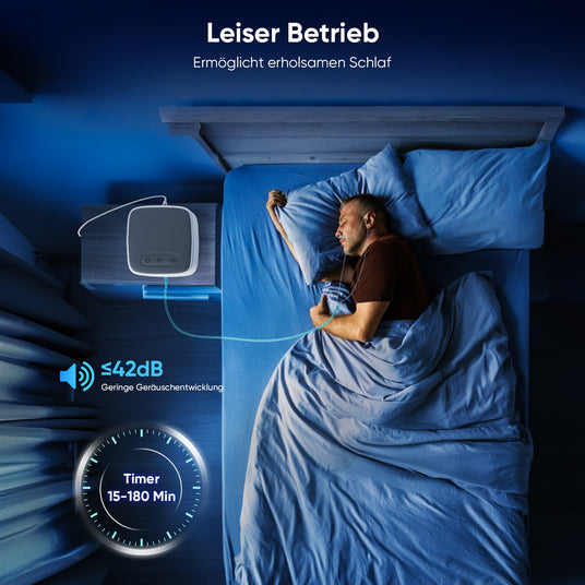 Geräuschpegel ≤42 dB und integrierte Timerfunktion für eine ungestörte Nutzung