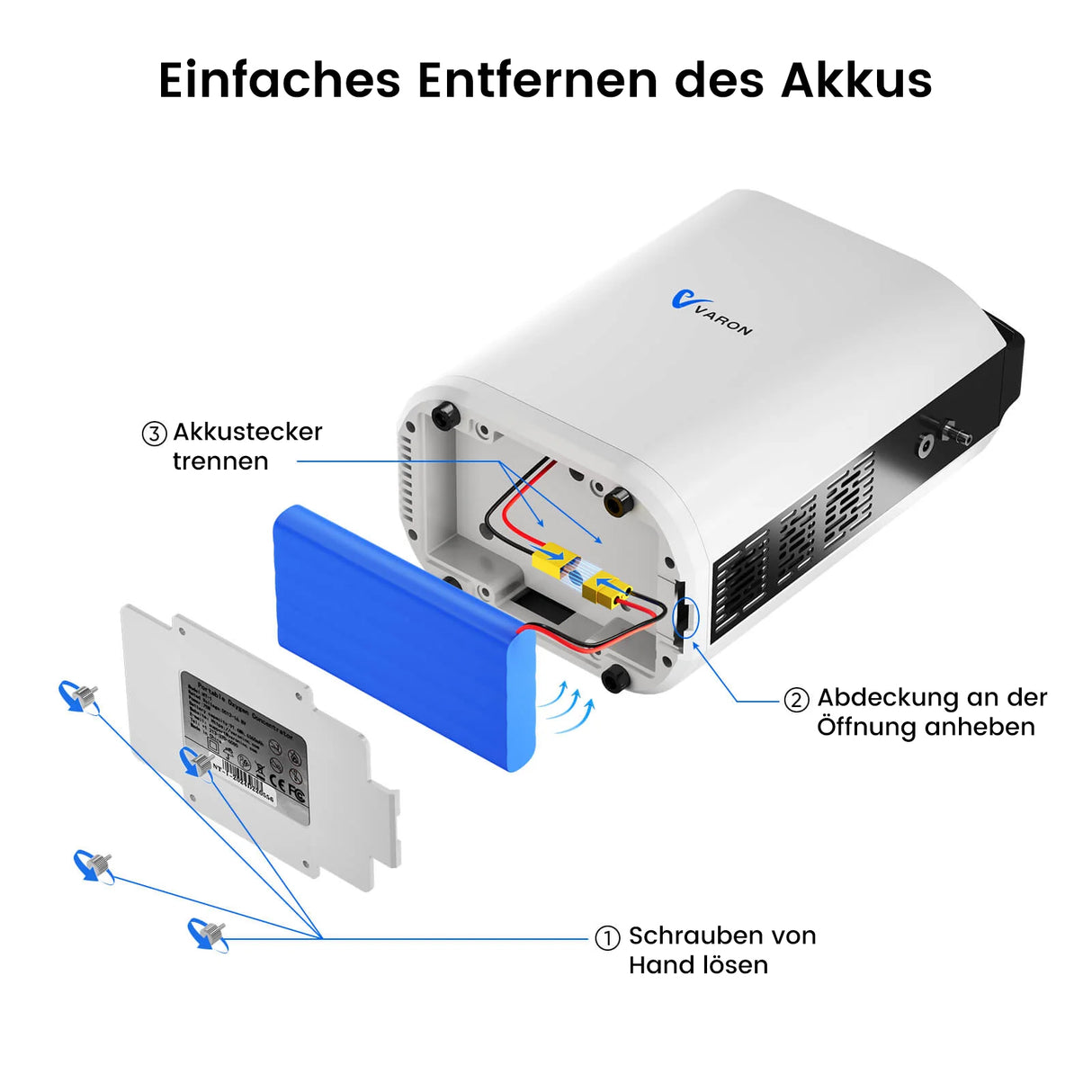 VARON VP-1 Pulse Sauerstoffkonzentrator Mobil mit Akku | 24-Stunden-Betrieb, CE-zertifiziert VARON