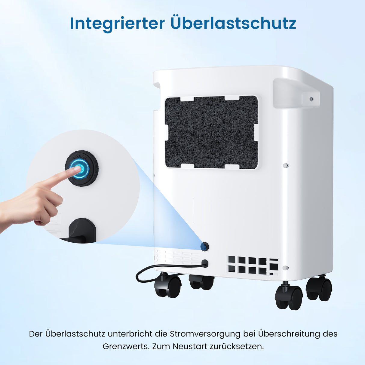 VARON VH-3 PRO Heim-Sauerstoffkonzentrator | 10-Stufen-Regelung, Komfortable Therapie, CE-geprüft VARON