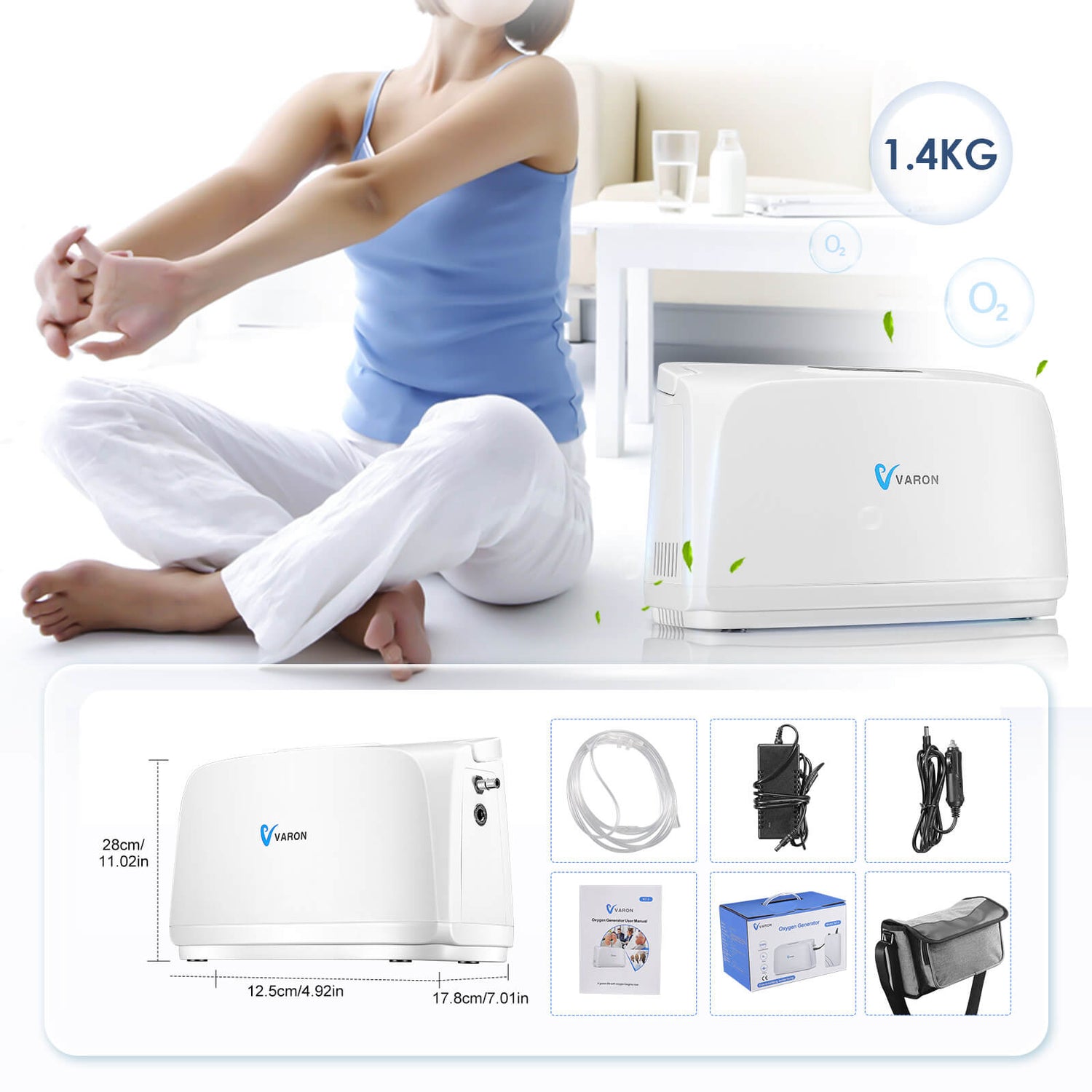 VARON VL-1 Light Sauerstoff-Konzentrator Zubehör