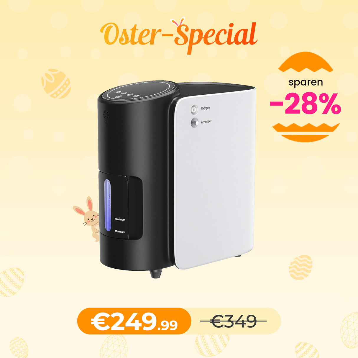 VARON VH-1 Sauerstoffgerät Für Zuhause | Kontinuierlicher Fluss, Leises, CE-geprüft VARON