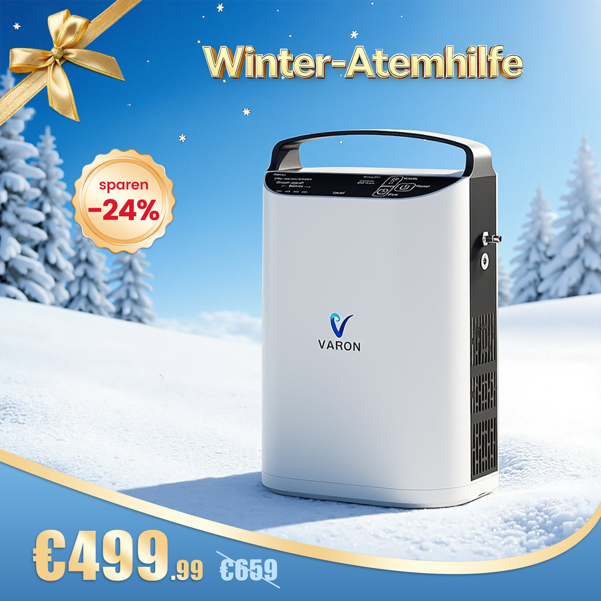 Appareil à oxygène mobile à débit pulsé VARON 5L VP-1