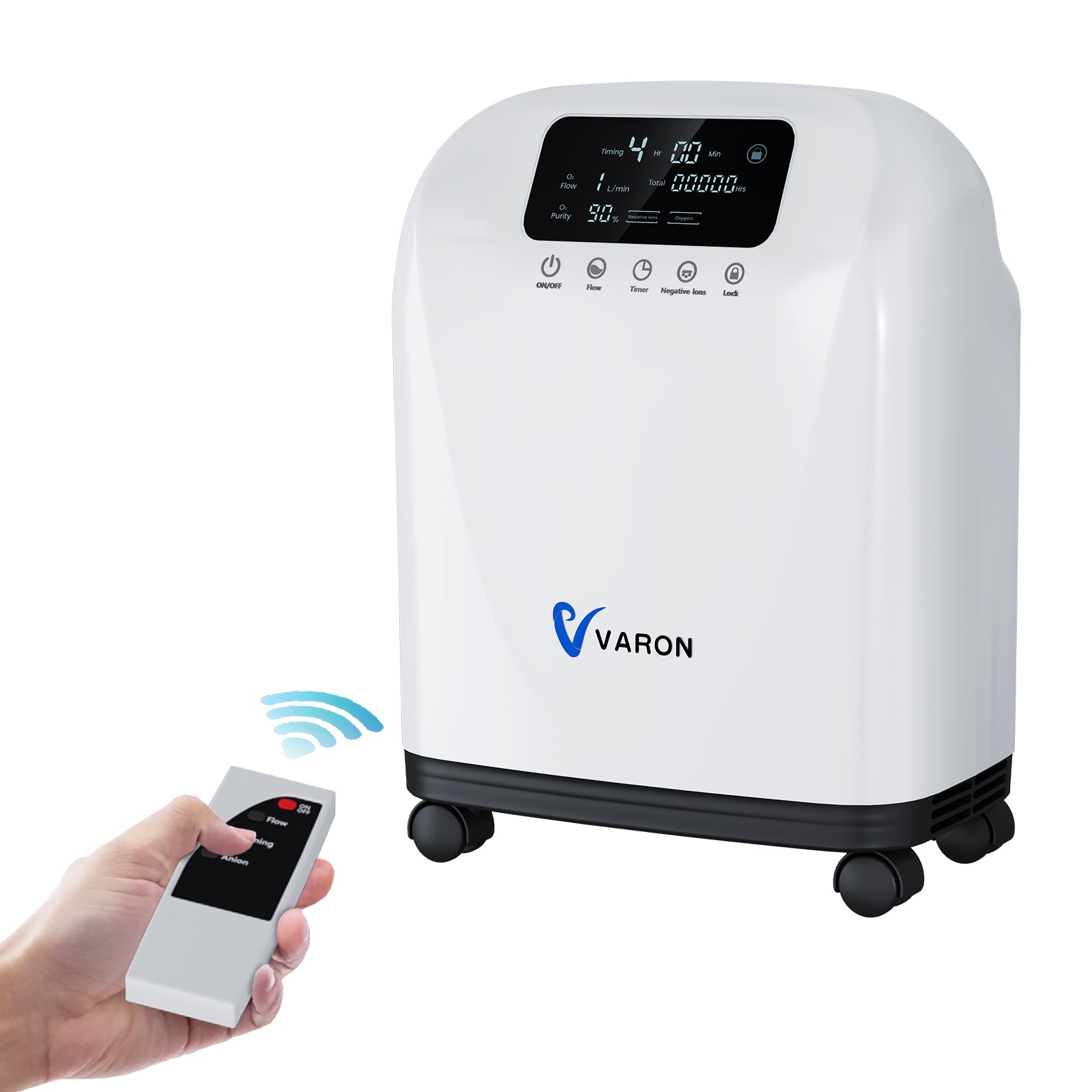 VARON VH-4 Sauerstoffgerät für Zuhause | Kontinuierlicher Fluss, CE-geprüft (1-9 Stufen) VARON