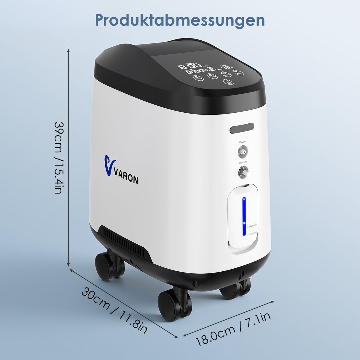 VARON VH-2 Pro Heim-Sauerstoffkonzentrator | 9-Stufen-Regelung, 24 Stunden Betrieb, CE-geprüft (Copy) VARON