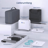 NEU VARON VP-8 Lite | 2 kg tragbarer Sauerstoffkonzentrator mit Pulsdosierung (1–7 Stufen) VARON
