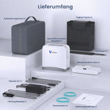 VARON VP-8 Lite | 2 kg tragbarer Sauerstoffkonzentrator mit Pulsdosierung (1–7 Stufen) VARON