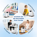 VARON VH-4 Sauerstoffgerät für Zuhause | Kontinuierlicher Fluss, CE-geprüft (1-9 Stufen) VARON