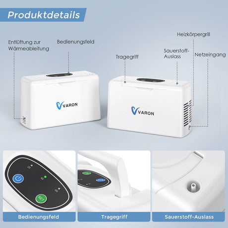 VARON VL-2 Light Sauerstoff-Konzentrator Zubehör