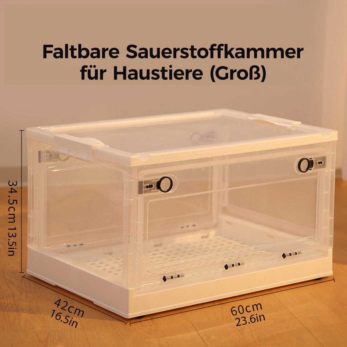 Faltbare Sauerstoffkammer für Haustiere – Für Zuhause & unterwegs VARON