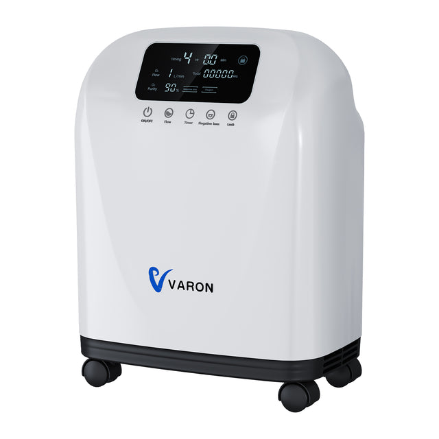 VARON VH-4 Sauerstoffgerät für Zuhause | Kontinuierlicher Fluss, CE-geprüft (1-9 Stufen) VARON