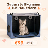100L Sauerstoffkammer für Haustiere – Komfortabler Raum für Sauerstoff- & Aerosoltherapie VARON