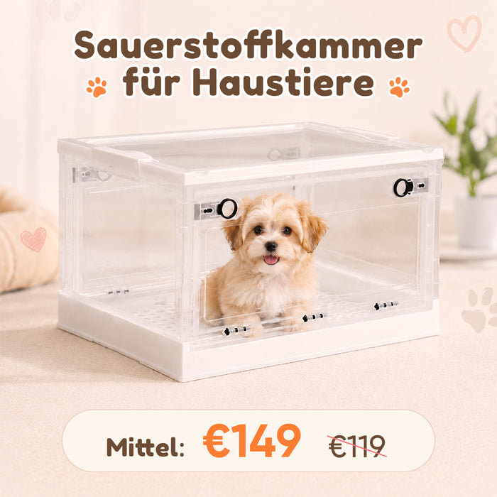 Faltbare Sauerstoffkammer für Haustiere – Für Zuhause & unterwegs VARON
