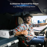 VARON VT-1 Puls- & Kontinuierlicher Sauerstoffkonzentrator | Ideal für Reisen, CE-geprüft VARON