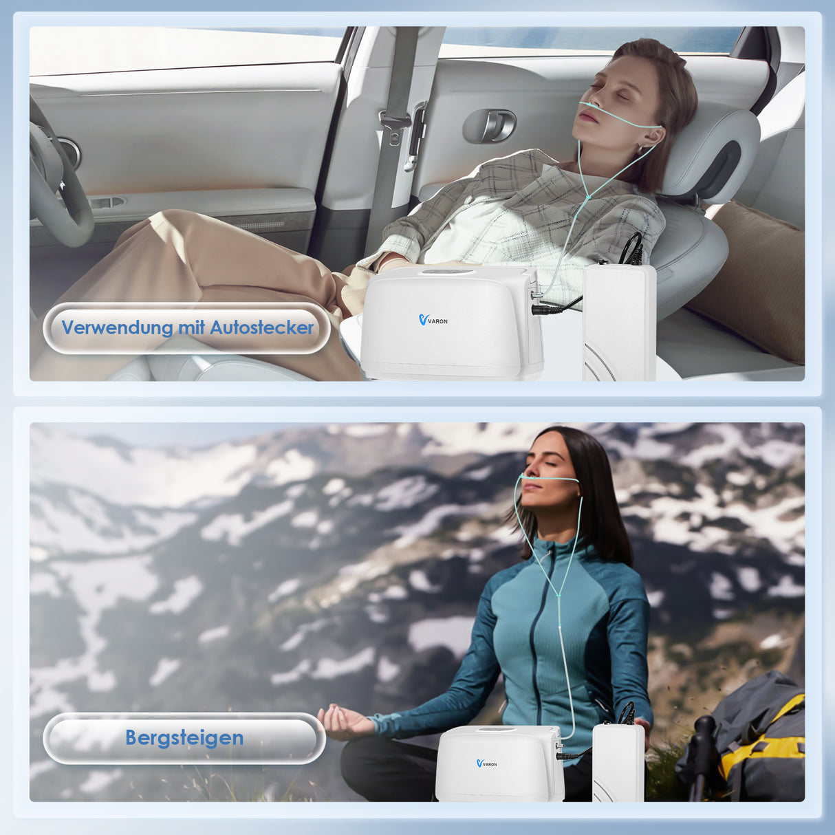 VARON VL-1 Puls-Sauerstoff-Konzentrator | Ideal für Mobilität, CE-geprüft VARON