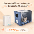 Sauerstoffkonzentrator für Haustiere Modell VH-3 | Kompatibel mit VARON Sauerstoffkammer VARON