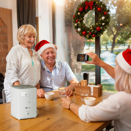 VARON VH-3 Heim-Sauerstoffkonzentrator | 7-Stufen-Regelung, Komfortable Therapie, CE-geprüft VARON