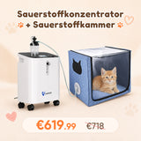 Sauerstoffkonzentrator für Haustiere 1-3L/min | Modell VH-3 PRO | Kompatibel mit VARON Sauerstoffkammer VARON