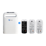 VARON VP-2 Mobiler Sauerstoffkonzentrator Bundle | 8 Stunden Laufzeit mit 2 Zusatzakkus VARON