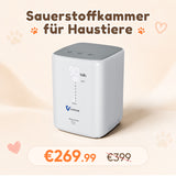 Sauerstoffkonzentrator für Haustiere Modell VH-3 | Kompatibel mit VARON Sauerstoffkammer VARON