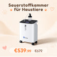 Sauerstoffkonzentrator für Haustiere 1-3L/min | Modell VH-3 PRO | Kompatibel mit VARON Sauerstoffkammer VARON