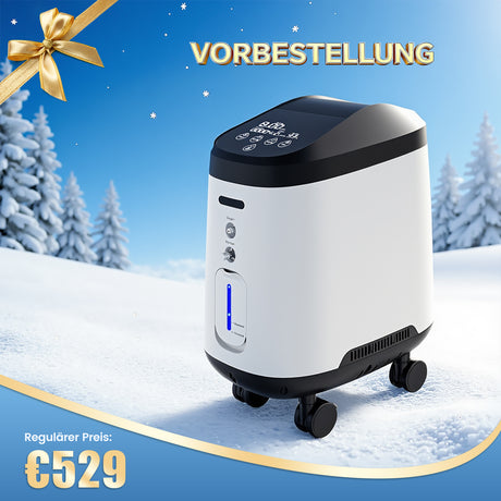 Vorbestellung: VARON VH-2 PRO Sauerstoffgerät für Zuhause | Kontinuierlicher Fluss, CE-geprüft (1-9 Stufen) VARON