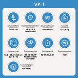 VARON VP-1 Pulse Sauerstoffkonzentrator Mobil mit Akku | 24-Stunden-Betrieb, CE-zertifiziert VARON
