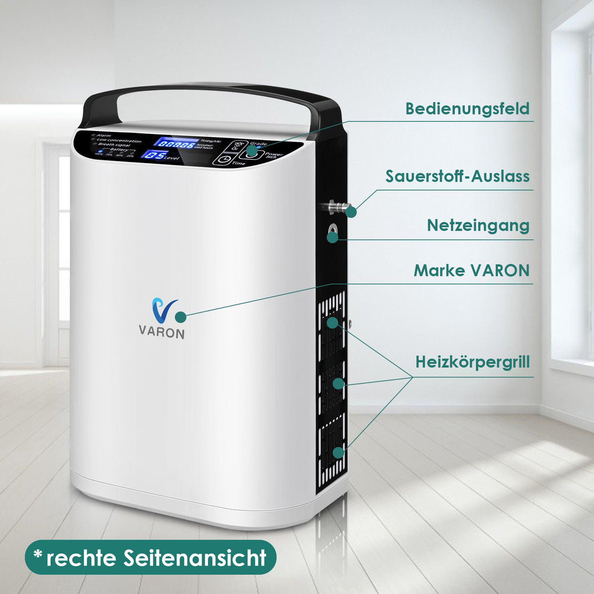 VARON VP-1 Tragbarer Sauerstoff-Konzentrator Zubehör