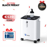 VARON VH-3 PRO Heim-Sauerstoffkonzentrator | 10-Stufen-Regelung, Komfortable Therapie, CE-geprüft VARON