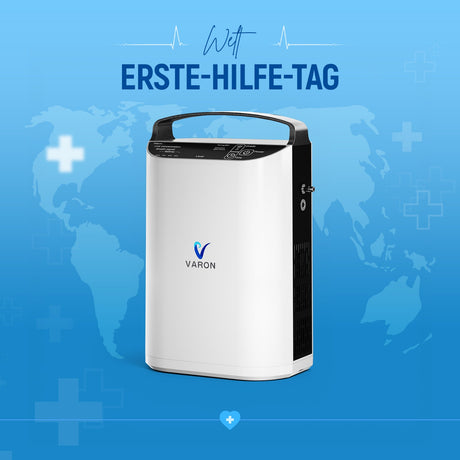 VARON VP-1 Pulse Portable Oxygen Concentrator | 24H Betrieb, CE-geprüft VARON