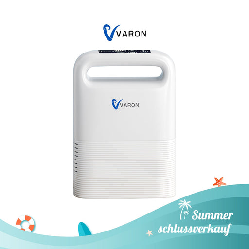 VARON VP-2 Pulse Tragbarer Sauerstoff-Konzentrator | 93% Sauerstoff, lange Batterie, CE-geprüft VARON