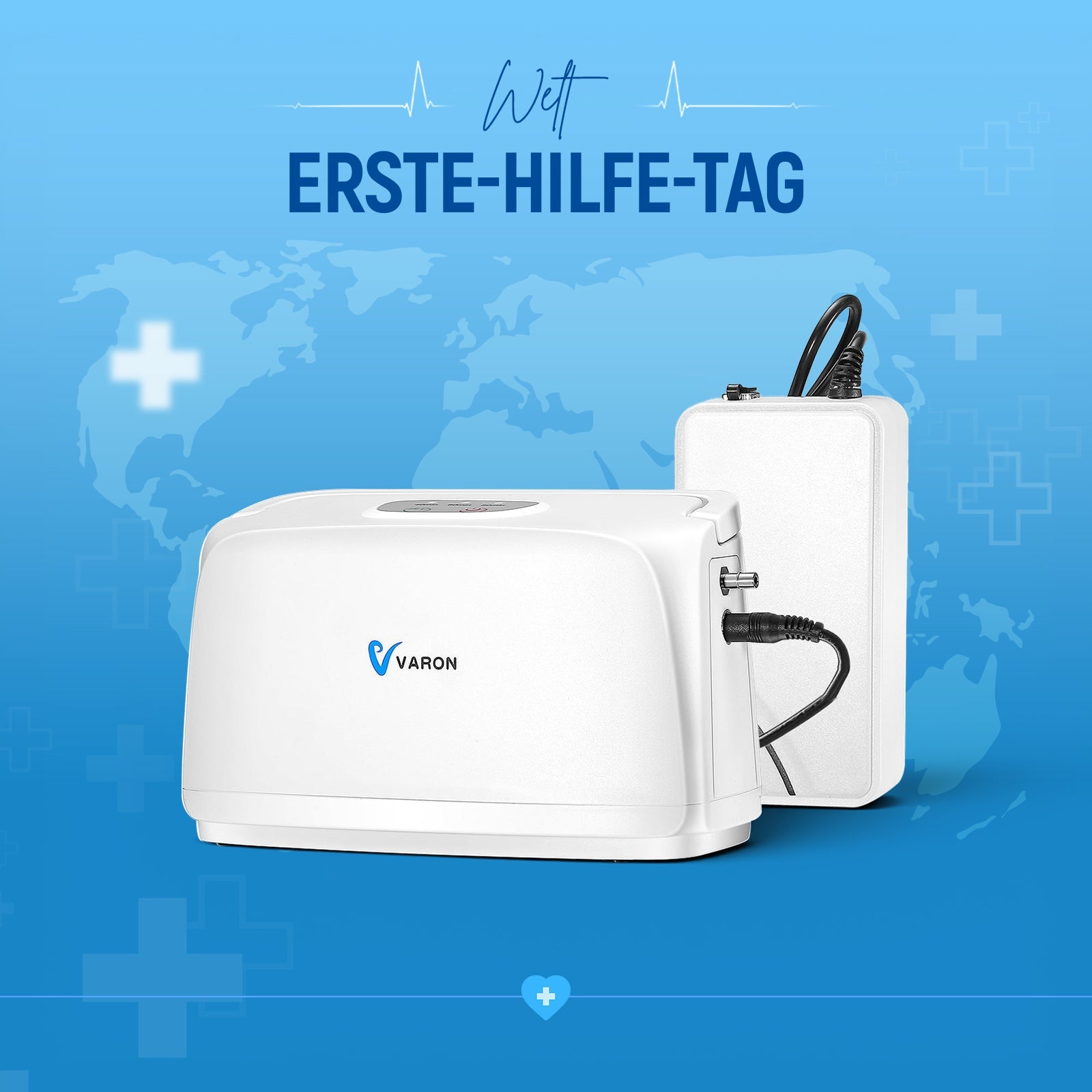 VARON VL-1 Puls-Sauerstoff-Konzentrator | Ideal für Mobilität, CE-geprüft VARON