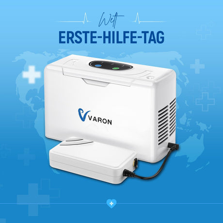 VARON VL-2 Light 3L/min Kontinuierlicher tragbarer Sauerstoff-Konzentrator, CE-geprüft VARON