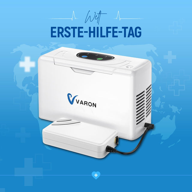 VARON VL-2 Light 3L/min Kontinuierlicher tragbarer Sauerstoff-Konzentrator, CE-geprüft VARON