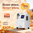 VARON Serene 5 Sauerstoffgerät für Zuhause FDA Zulassung Medizinischer Qualität 0.5-5L/min VARON