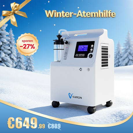 VARON Serene 5L Oksijen Konsantratörü | CE sertifikalı, 72 saat çalışma süresi, FDA onaylı