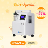 VARON Serene 5 Sauerstoffgerät Für Zuhause | 5 liter, CE-Zertifizierung, 72H Betrieb VARON