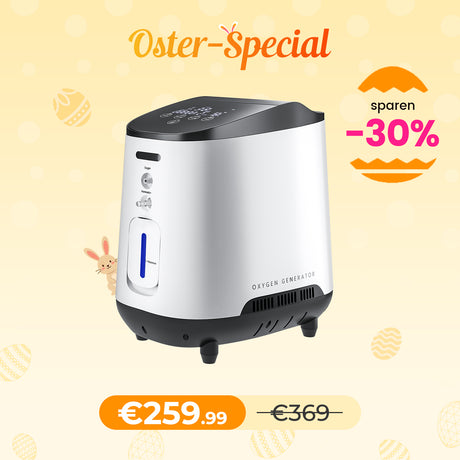 VARON VH-2 Sauerstoffgerät Für Zuhause | Kontinuierlicher Fluss, 24/7 Dauerbetrieb, CE-geprüft VARON