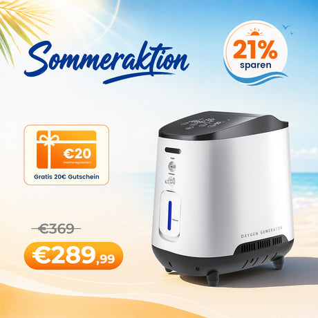 VARON VH-2 Sauerstoffgerät Für Zuhause | Kontinuierlicher Fluss, 24/7 Dauerbetrieb, CE-geprüft VARON