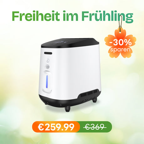 VARON VH-2 Sauerstoffgerät Für Zuhause | Kontinuierlicher Fluss, 24/7 Dauerbetrieb, CE-geprüft VARON