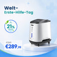 VARON VH-2 Sauerstoffgerät Für Zuhause | Kontinuierlicher Fluss, 24/7 Dauerbetrieb, CE-geprüft VARON
