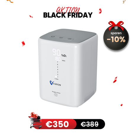 VARON VH-3 Heim-Sauerstoffkonzentrator | 7-Stufen-Regelung, Komfortable Therapie, CE-geprüft VARON