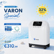 VARON VH-4 Sauerstoffgerät für Zuhause | Kontinuierlicher Fluss, CE-geprüft (1-9 Stufen) VARON