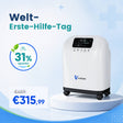 VARON VH-4 Sauerstoffgerät für Zuhause | Kontinuierlicher Fluss, CE-geprüft (1-9 Stufen) VARON