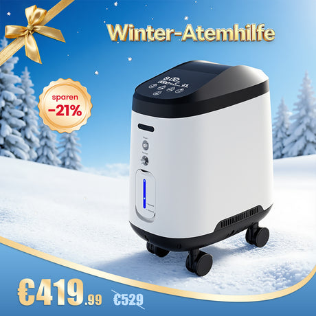 VARON VH-2 PRO Sauerstoffgerät für Zuhause | Kontinuierlicher Fluss, CE-geprüft (1-9 Stufen)