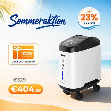 VARON VH-2 PRO Sauerstoffgerät für Zuhause | Kontinuierlicher Fluss, CE-geprüft (1-9 Stufen) VARON