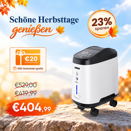 VARON VH-2 PRO Sauerstoffgerät für Zuhause | Kontinuierlicher Fluss, CE-geprüft (1-9 Stufen) VARON